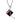 Stříbrný náhrdelník Preciosa Comely Garnet 5031 63L - 45cm