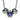 Ocelový náhrdelník Morellato Drops Blue Crown CZ131