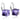 Stříbrné náušnice s Elements Swarovski Violet 6mm