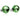 Stříbrné náušnice se Swarovski Elements Peridot 8mm