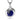 Přívěsek ze stříbra - Kulatý lapis lazuli