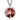 Ocelový náhrdelník Preciosa Galia Red 7233 63L - 45cm