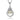 Stříbrný přívěsek s říční perlou a zirkony (cubic zirconia) - Ozdobný kruh
