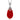 Stříbrný náhrdelník Preciosa Ruby Glow Siam 6786 63L - 45cm